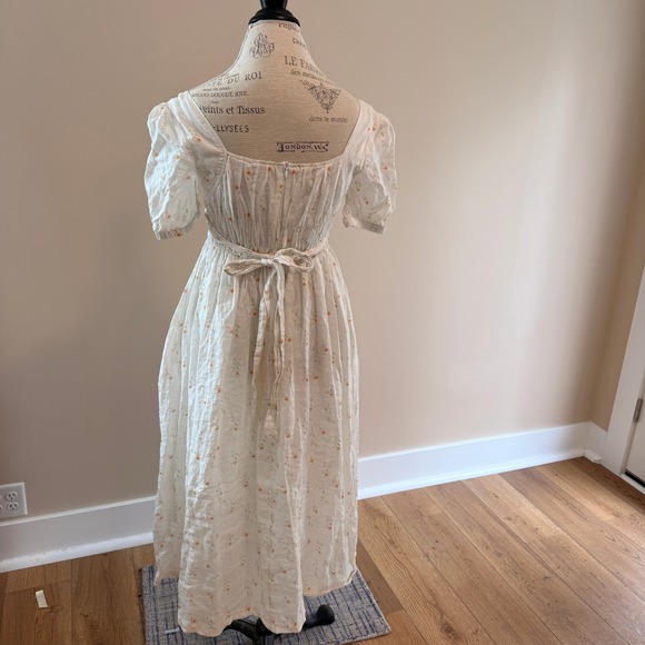 Comfort First Classy Always Women's White/Yellow Floral Prairie Dress Size S/M - Picture 3 of 8